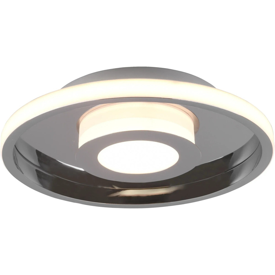 Trio LED-Deckenleuchte Ascari in Chrom, dimmbar, rund, B/T/H: 30 x 30 x 6,8 cm - Bild 2