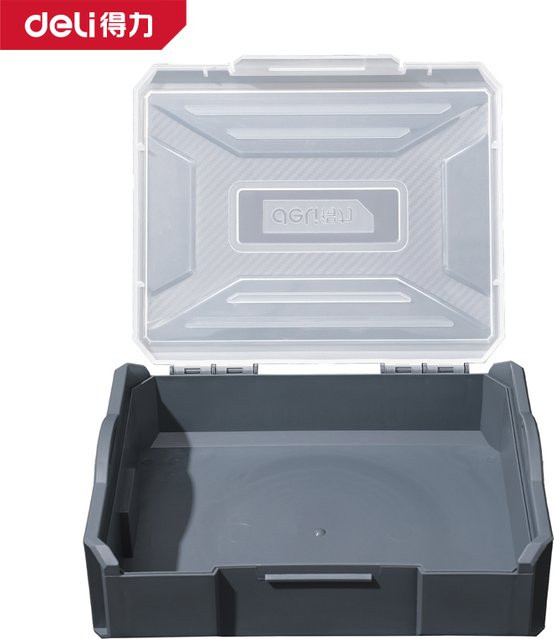 Deli Multifunktionale Kunststoff Sortierbox für Hardware und Kleinteile, Grau - Bild 1