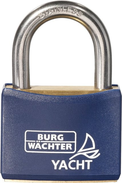 Burg Wächter Vorhängeschloss Yacht 460 NI in Blau mit Messingbeschlag - Bild 2