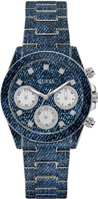 Guess Armbanduhr, Quarz, Edelstahl, Blau, 38 mm, Damen - Bild 1