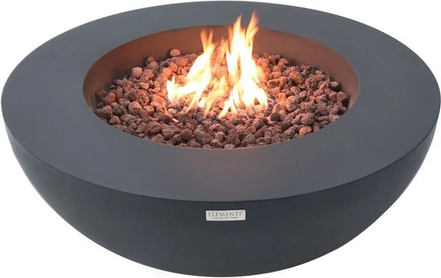 Elementi Gasfeuerstelle Lunar in Beton-Optik, anthrazit, B/T/H: 107 x 107 x 40 cm - Bild 5
