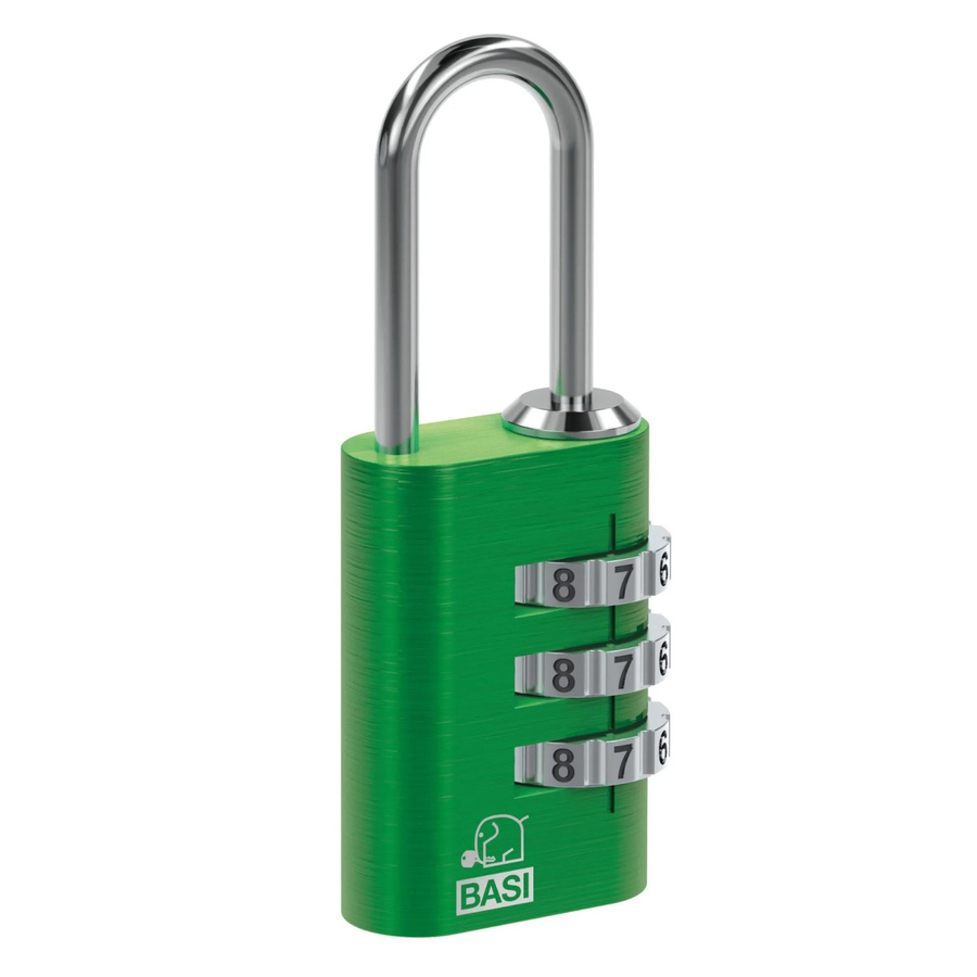 BASI Kofferschloss KS 611 in Grün mit einstellbarer Zahlenkombination und Aluminiumgehäuse - Bild 2