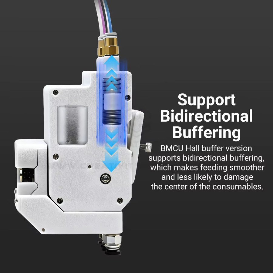 Bambu Lab AMS Lite Auto-Refill-Filamentanlage 4-Kanal mit bidirektionalem Pufferungssensor für A1 und A1 MINI, Weiß - Bild 2
