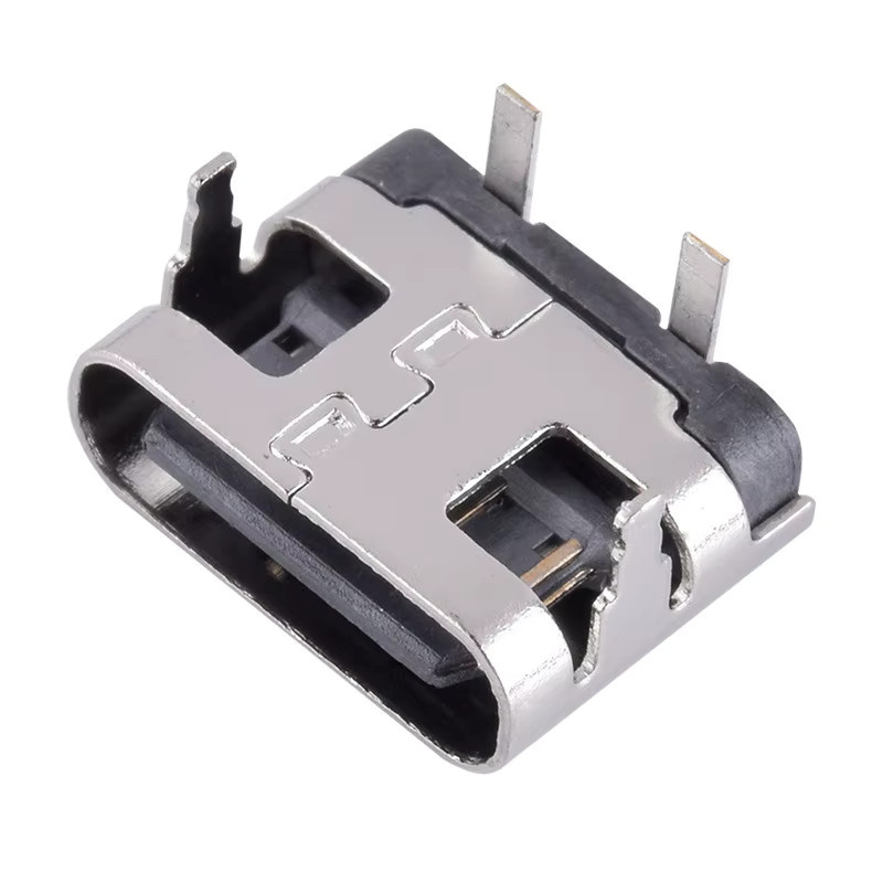 10 Stück USB Typ-C und Micro USB Stecker und Buchsen Set, 2 Pin Power Jack Dock für Handy Ladeport, Farbe: Silber - Bild 2