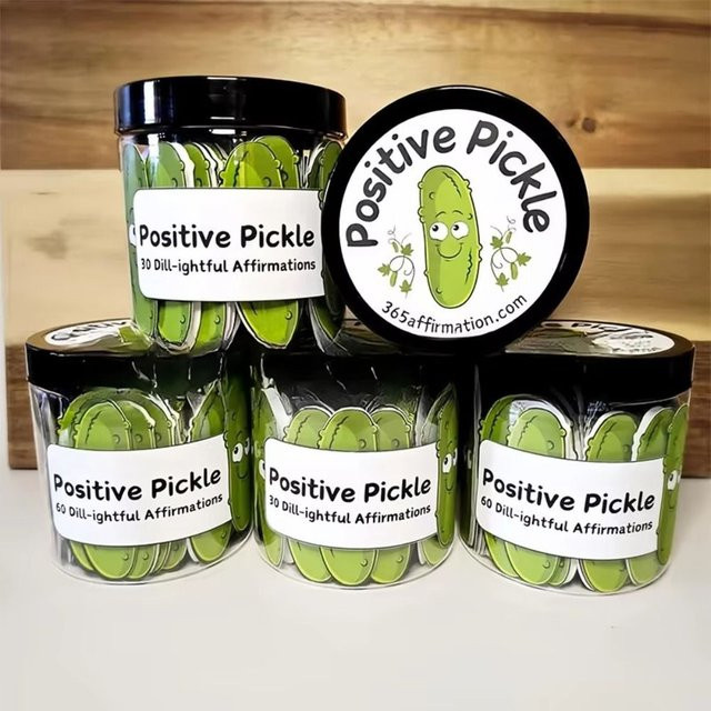 Pickle/Potato Emotionale Unterstützungskarten mit Glas, 30 Blatt, Mehrfarbig - Bild 1