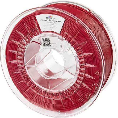 Spectrum Filaments FlameGuard ASA 275 Filament rot, flammhemmend, hitzebeständig und UV-beständig, Durchmesser: 1,75 mm - Bild 1