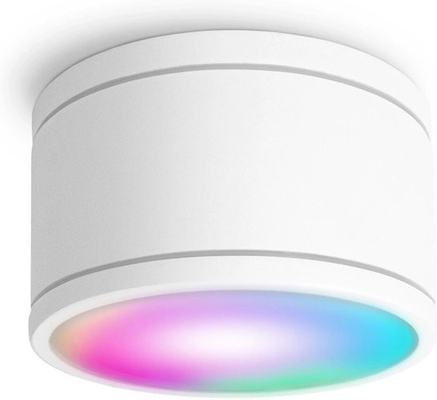 SSC-LUXon CELI-WX LED Aufbauspot Weiß, Smart WLAN IP44 mit GX53 RGB CCT Lampe, dimmbar, kompatibel mit Amazon Alexa und Google Home