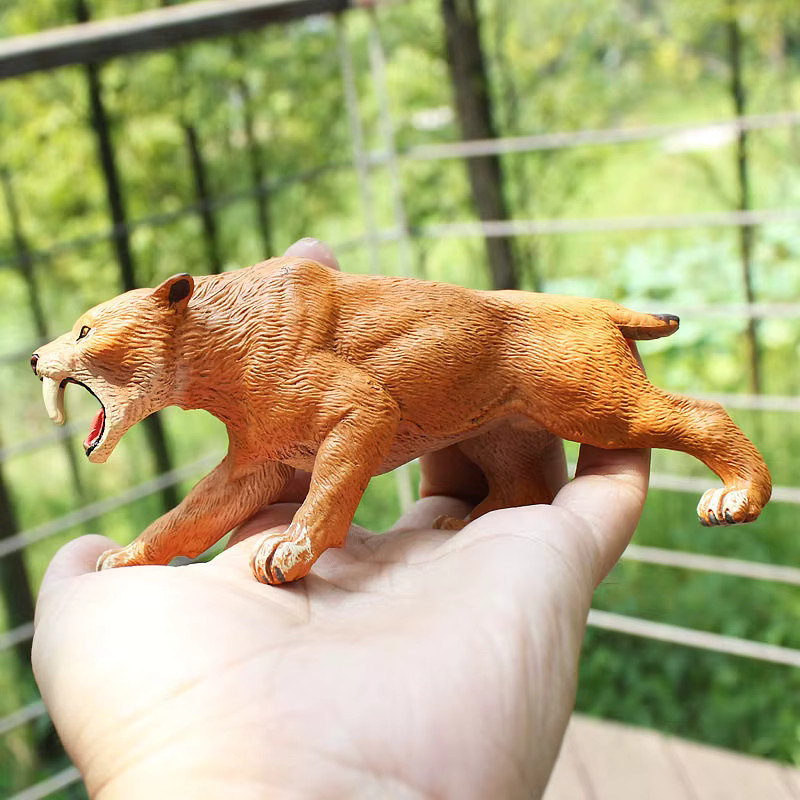 XIALIBAOMOWAN Säbelzahntiger, Actionfigur, Prähistorisches Wildtier, PVC - Bild 2