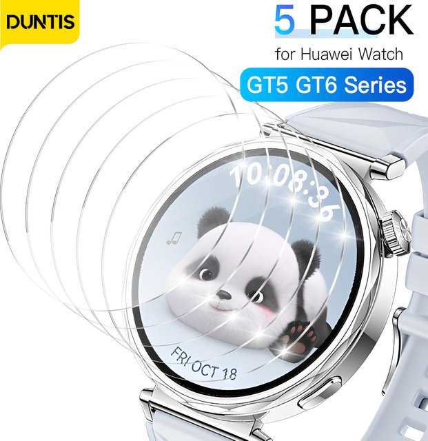 DUNTIS Displayschutzglas für Huawei Watch GT5 GT6 Pro, Silikon, Unisex - Bild 1