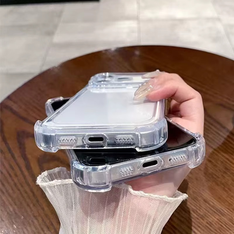 Stoßfeste transparente Schutzhülle für dein Apple iPhone in Schwarz und Transparent - Bild 5