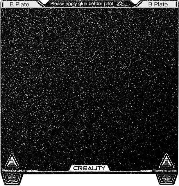 Creality K1 PEI-Bauplatten-Set in Schwarz, B/T: 235 x 235 mm - Bild 1