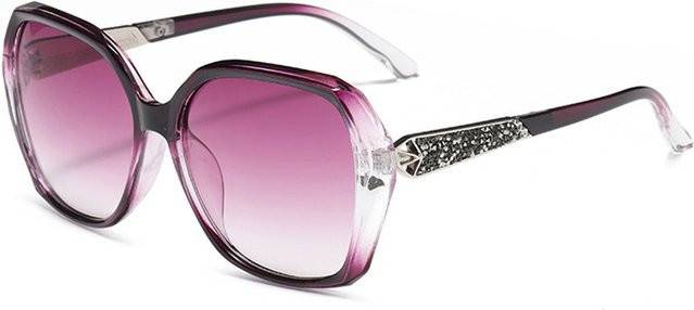 Techsuit 5599 Sonnenbrille, Damen, Vollrand, Butterfly, lila, Kunststoff - Bild 1