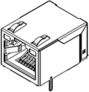 Molex 480749103 RJ45 Buchse 8P8C für Ethernet/LAN und Sensoren - Bild 1