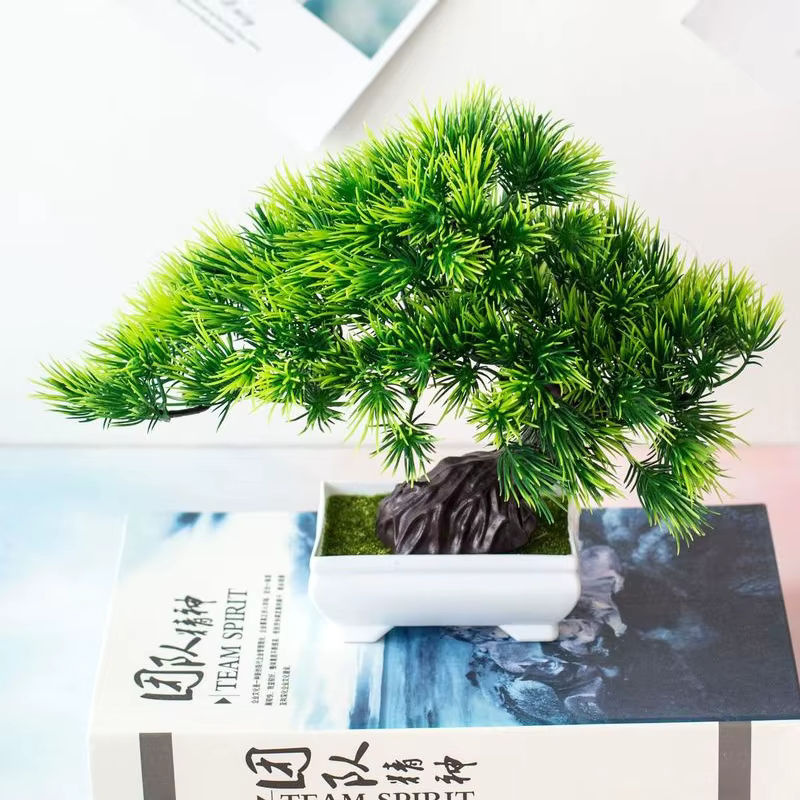 Merylover Künstlicher Bonsai in Grün als Topfpflanze aus Kunststoff - Bild 2