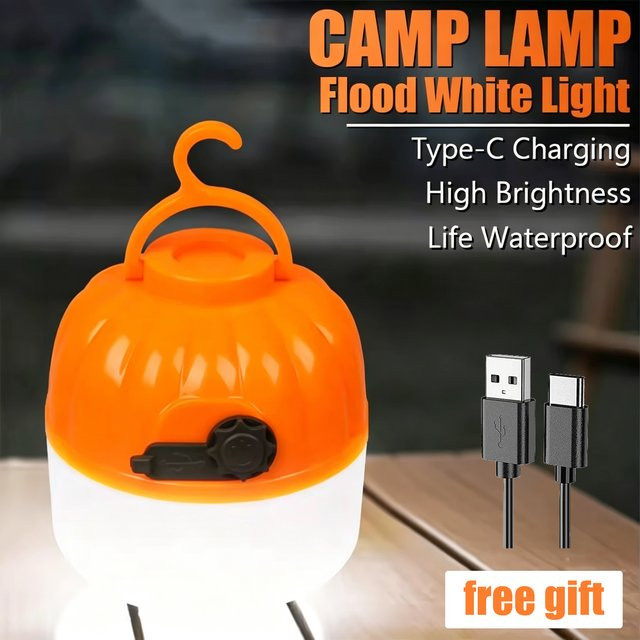 KDULIT MINI LED Campinglampe wiederaufladbare Zeltlaterne mit integrierter Batterie in Multicolour - Bild 1