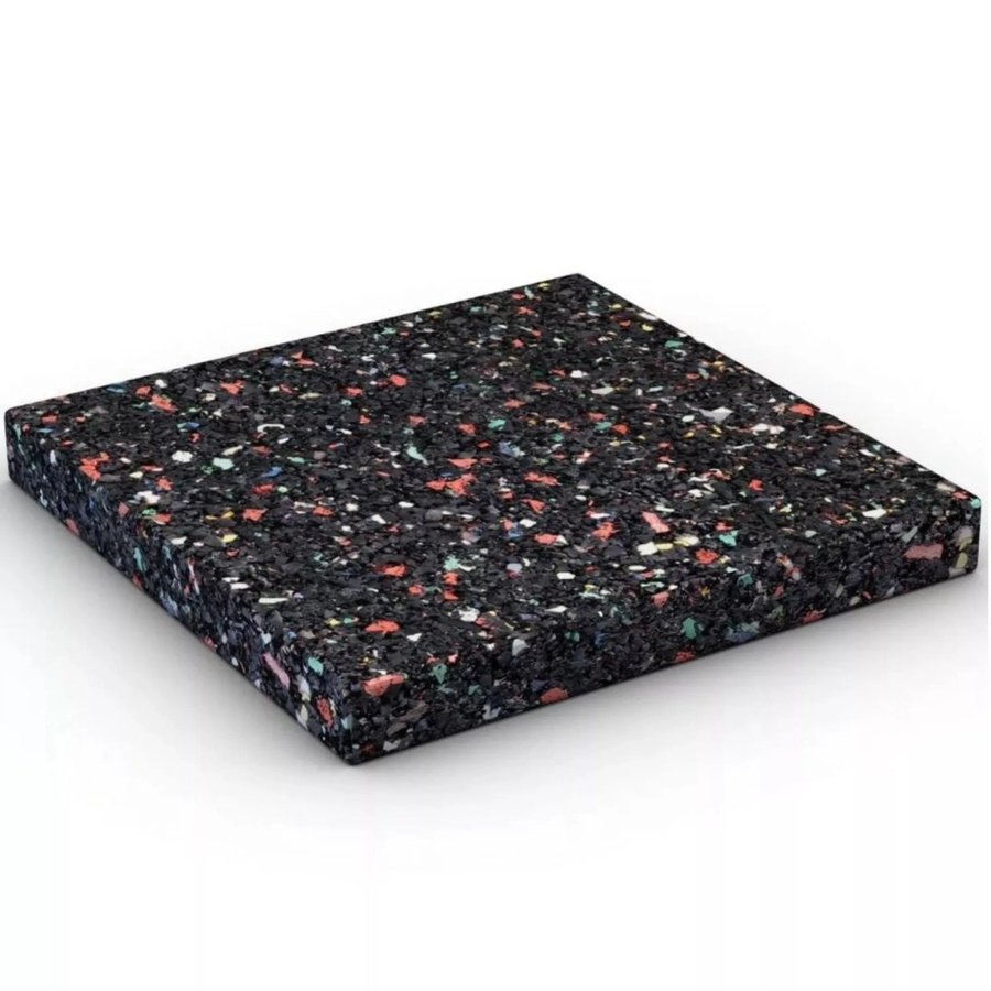 Karibu Unterlegpads aus Gummi für Gartenhäuser, Schwarz, 264 Stück, B/T/H: 7 x 7 x 0,8 cm - Bild 2