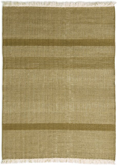 Nanimarquina Tres Texture Teppich in Gold, Schwarz, Gelb und Beige aus Wolle und Viskose mit abstraktem Design - Bild 1