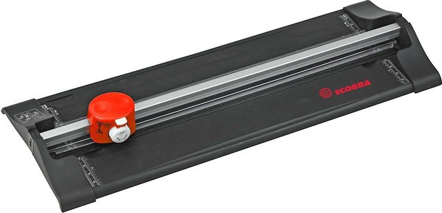 RUMOLD 3in1 Rollenschneidemaschine für gerade Schnitte, Perforation und Rillen in Schwarz-Rot - Bild 1