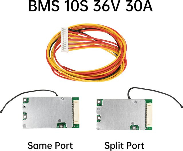 diymore BMS 10S 36V 30A Lithium-Ionen-Batterie-Management-Board mit Ausgleichsfunktion für Elektrofahrzeuge - Bild 1