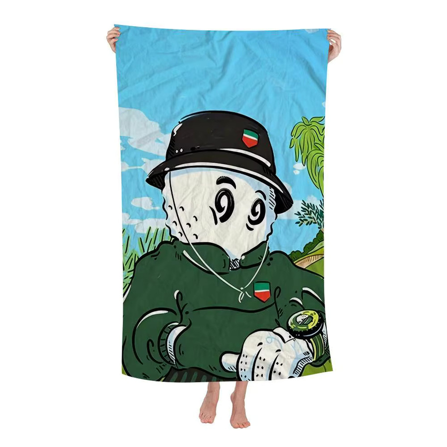 L-Leisure M-Malbones Kinder Strandtuch mit niedlichem Cartoon-Design aus saugfähiger Mikrofaser für Strand und Pool - Bild 6