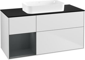 V&B Waschtischunterschrank Finion in Weiß lackiert, B/T: 120 x 60 cm - Bild 1