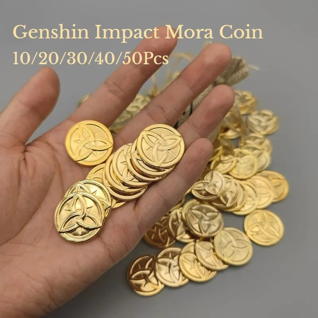 Genshin Impact Mora Münzen mit Tasche, Zubehör - Bild 1