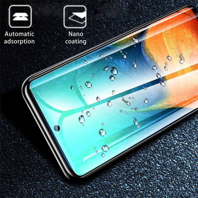 Samsung Galaxy A51 Vollbildschutz aus 9H gehärtetem Glas in Schwarz und Transparent - Bild 2
