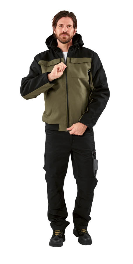 Parkside Herren Arbeitsjacke gefüttert Braun/Schwarz Größe XL (56/58) - Bild 2