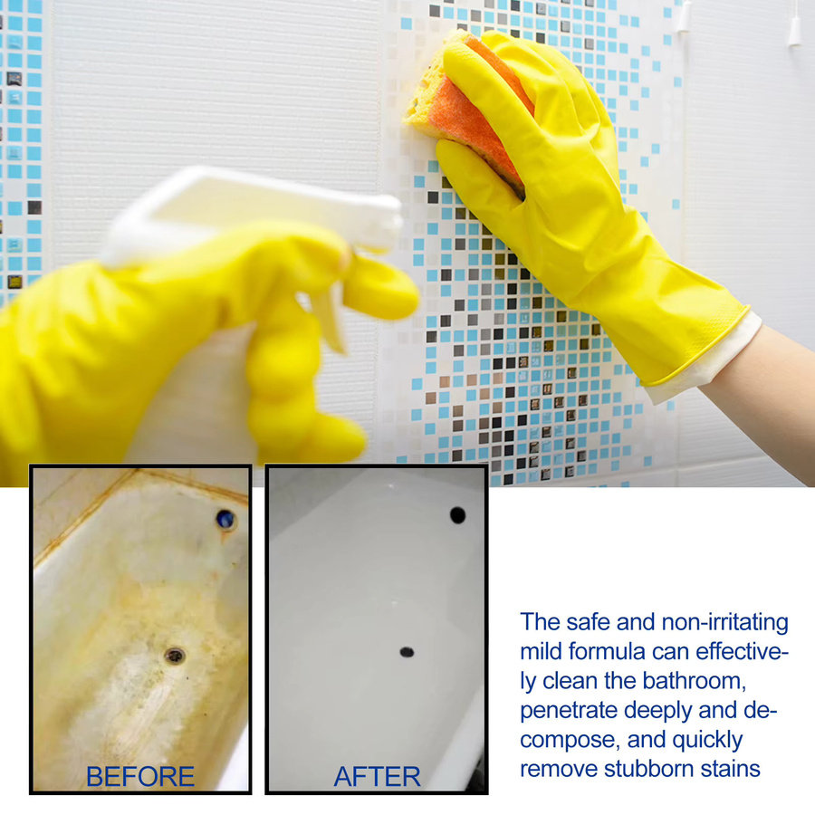 Jue-Fish Badezimmer-Entkalkungsspray zur Rostentfernung und Reinigung, 60 ml - Bild 4