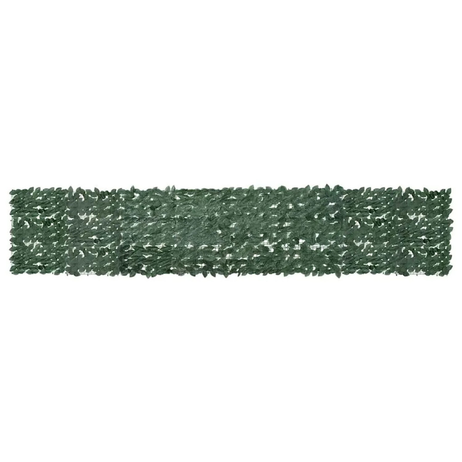vidaXL Balkon-Sichtschutz mit dunkelgrünen Blättern, Breite: 400 cm, Höhe: 75 cm - Bild 2