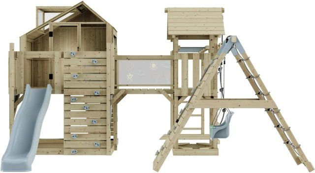 OutdoorToys Spielturm Bo mit Babyschaukel, Eisblau, ab 3 Jahre - Bild 1
