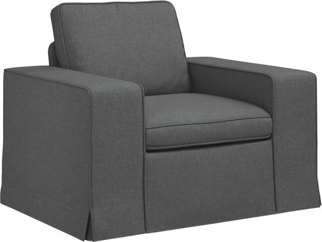 vidaXL Sofa Dunkelgrau mit Stoffbezug und Metallrahmen B/T/H: 103 x 80 x 82 cm - Bild 1