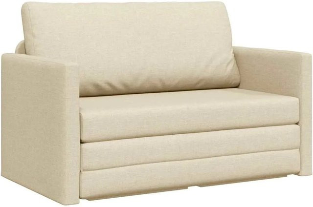 vidaXL Schlafsofa modern in Beige mit Stoffbezug und abnehmbaren Bezügen, B/T/H: 124 x 78 x 44 cm - Bild 1