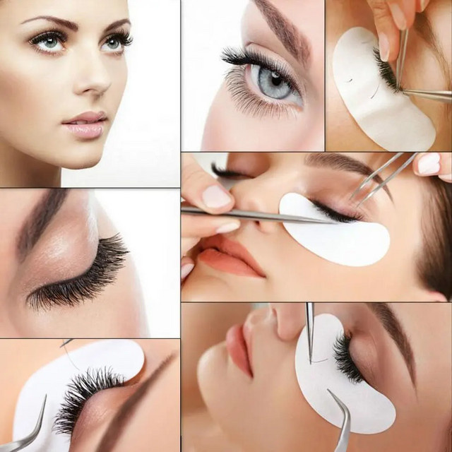 PANLWJ Hydrogel Wimpern-Patches, 50 Paar, Unisex, Schwarz - Bild 1
