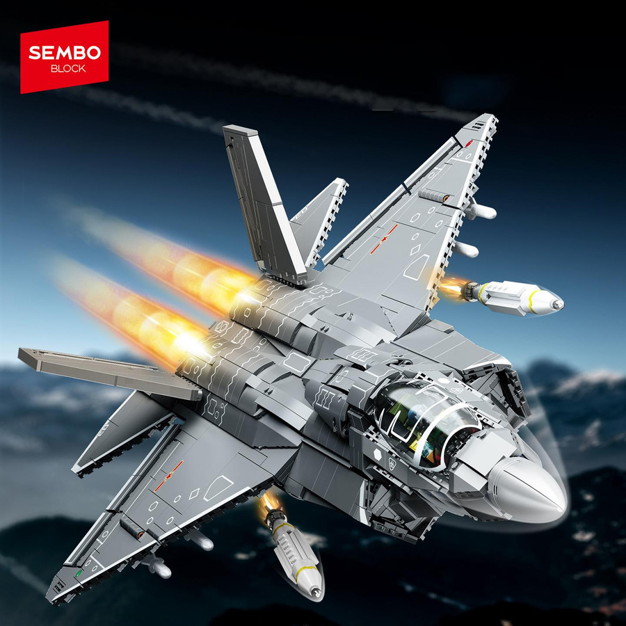SEMBO BLOCK Militärflugzeuge Waffen Montage, Bausteine, ab 3 Jahren - Bild 2