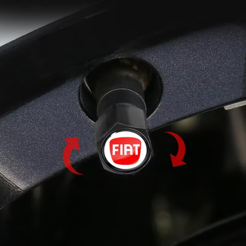Schlüsselanhänger FIAT, Ventilschäfte Kappe, 4 Stück - Bild 5