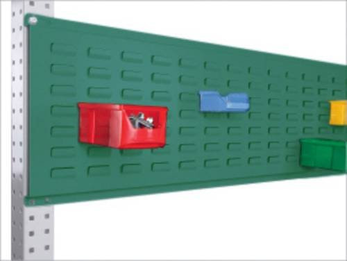 Manuflex ZB0075.0001 Werkzeug-Schlitzplatte für UNIVERSAL und PROFI aus Stahl in Grün, Nutzhöhe: 300 mm, für Tischbreite: 2000 mm - Bild 1