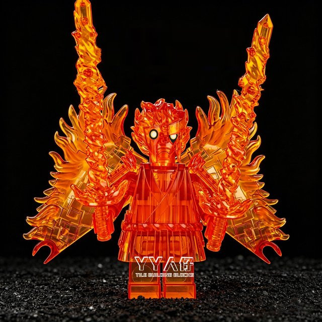 Susanoo Mini-Actionfiguren, Fantasy, Kunststoff, Orange - Bild 1