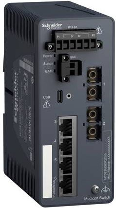 Schneider Electric MCSESM063F2CU0 Netzwerk Switch Ethernet/LAN in Grau - Bild 1