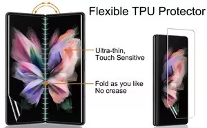2 Stück Full Cover Hydrogel Displayschutzfolie für Samsung Galaxy Z Fold 3, Z Fold 4 und Z Fold 5, transparent - Bild 3