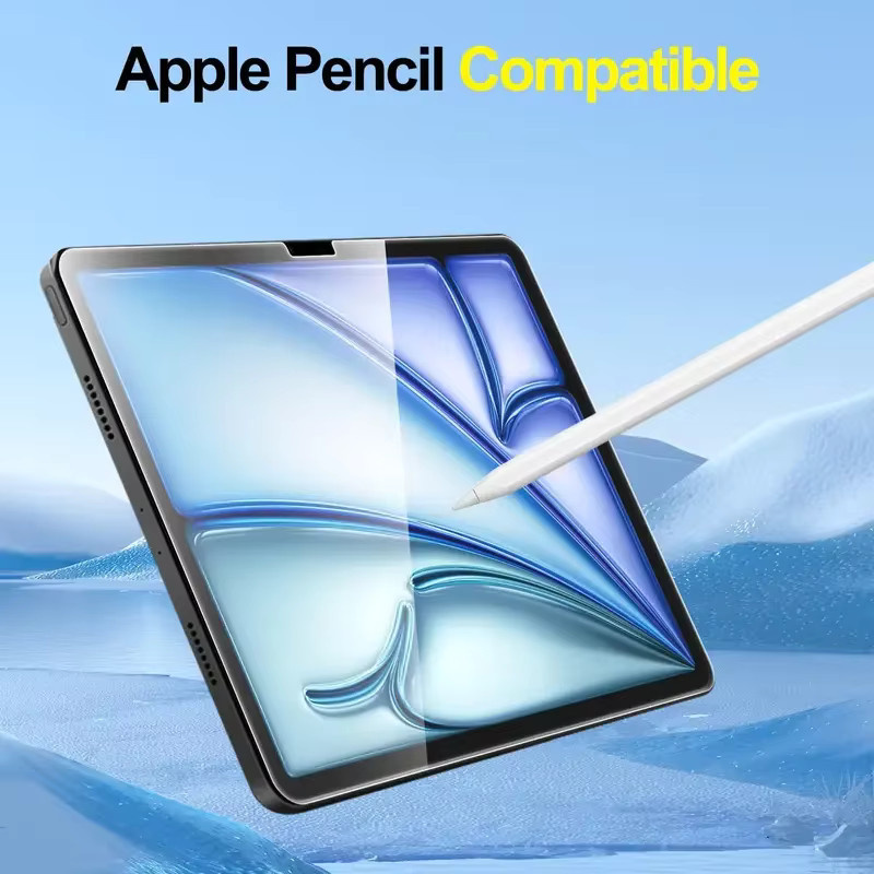2 Stück Displayschutzfolie aus gehärtetem Glas für Apple iPad Air 11 Zoll 2024 M2 Air 6. Generation, transparent, kratzfest - Bild 6
