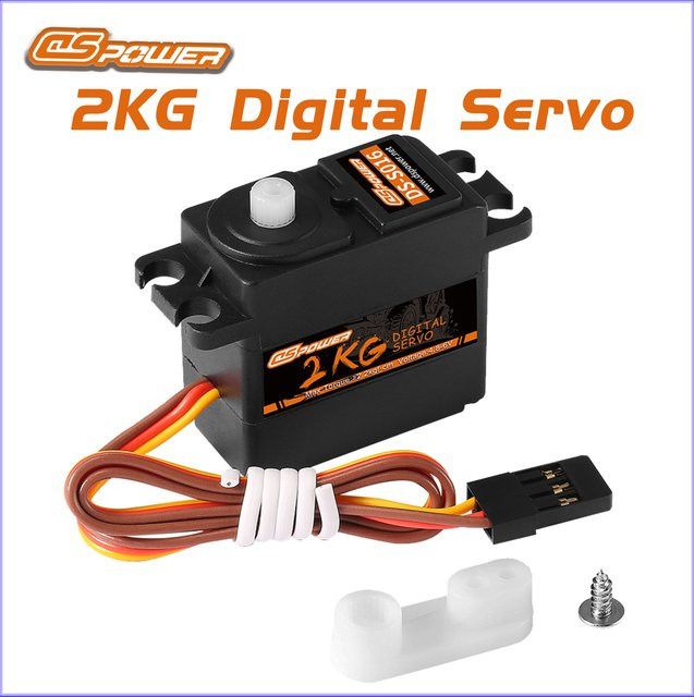 DSPOWER Digitaler Servo-wasserdichter Kunststoff-Getriebekernmotor 1/16 - Bild 1