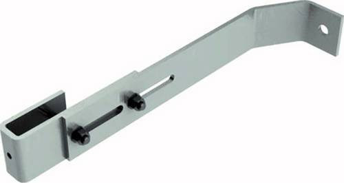MUNK Günzburger Steigtechnik Wandhalter aus Edelstahl, verstellbar 280-330mm für GFK-Leitern, Silber - Bild 1