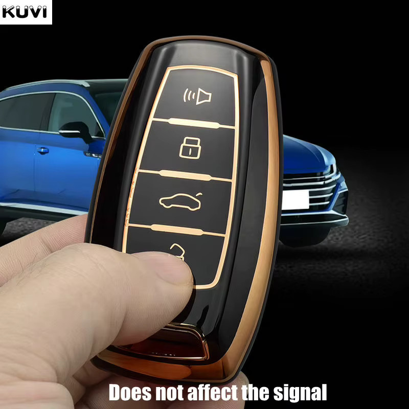 Kuvi TPU Auto Smart Key Schutzhülle für Great Wall Haval H2S H4 H6 H7 H9 F5 F7 in Schwarz - Bild 3