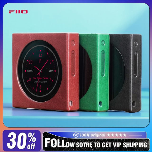 FiiO SK-DISC Magnetische Schutzhülle aus PU-Leder für Snowsky DISC MP3-Musikplayer in Schwarz, Rot und Grün - Bild 1