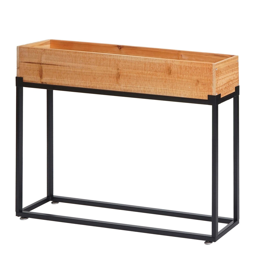 PROREGAL Hochbeet aus Tannenholz und Stahl in Schwarz, H x B x T: 62 x 80 x 16 cm - Bild 2