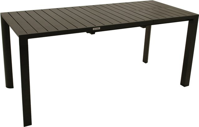 DEGAMO Ausziehtisch LAGOS Garten Tisch aus Aluminium in Anthrazit matt, B/T: 120 bis 162 x 70 cm - Bild 1