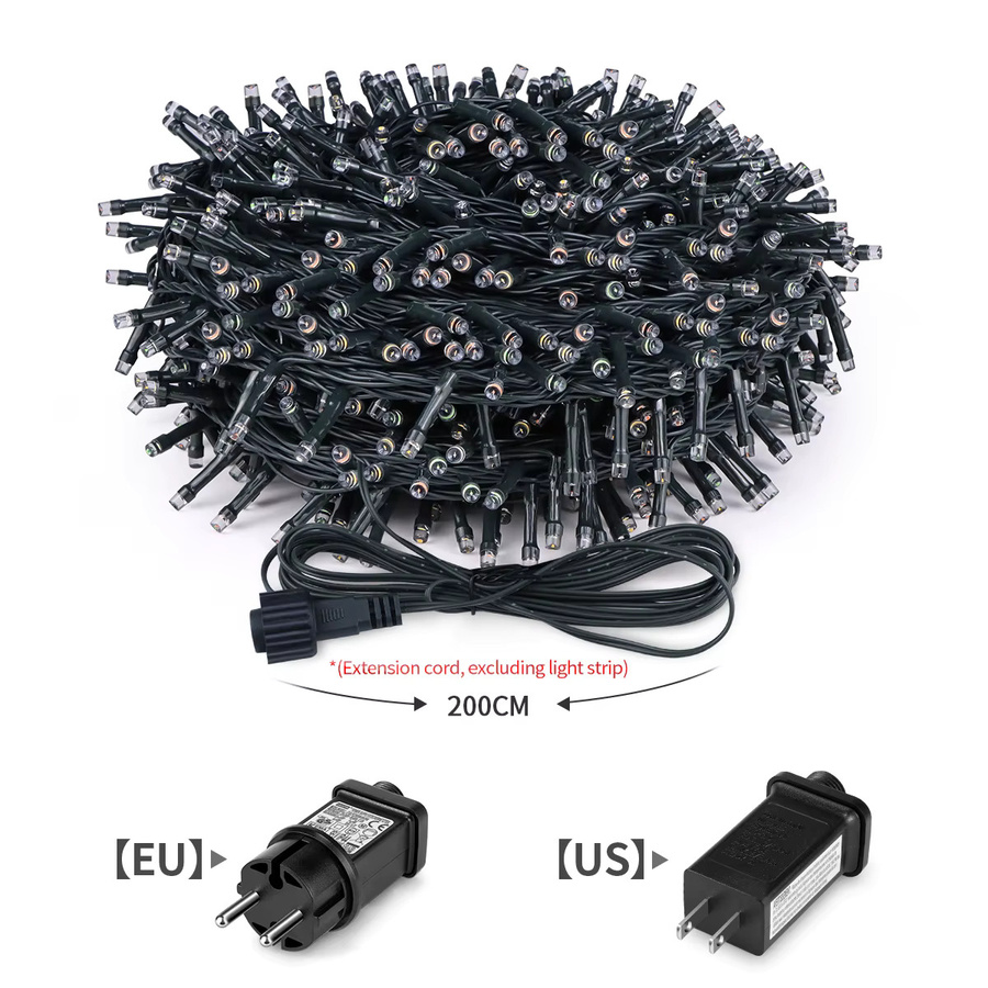 CHNAITEKE RGB Lichterkette Multicolor wasserdicht für Außenbereich und Garten - Bild 2