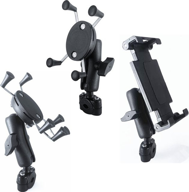 Ram Mount Universal Auto Rücksitz Kopfstütze Halterung mit Doppel Buchse Arm für iPad und Smartphone in Schwarz - Bild 1