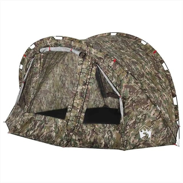 vidaXL Angelzelt für 4 Personen in Camouflage, wasserdicht aus Polyester - Bild 1